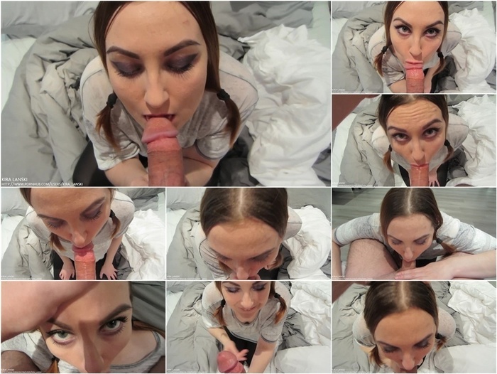 Cum to Mouth – The Girl the Dick and Full Face with Cum – my Babysitter is always Horny